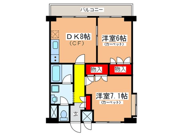 菱和パレス小竹向原（505）の物件間取画像